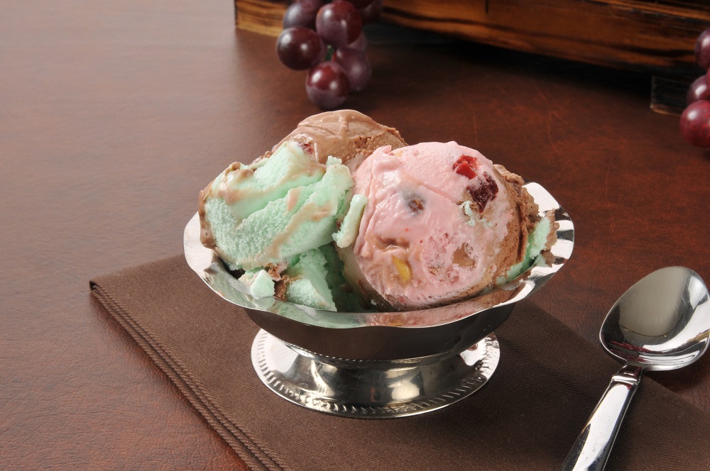 Spumoni in a dish