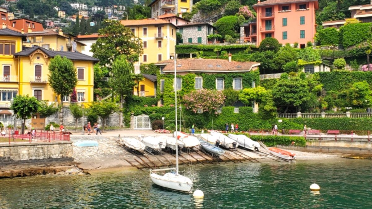 Marina in Varenna, Italy