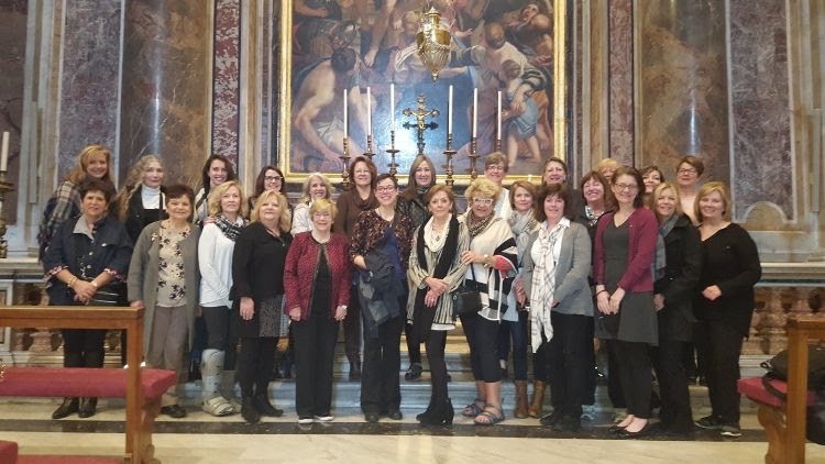 Women's Pilgrimage to Italy group of pilgrims.