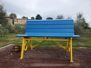 Big Bench in an olive grove.