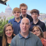 family group in Rome