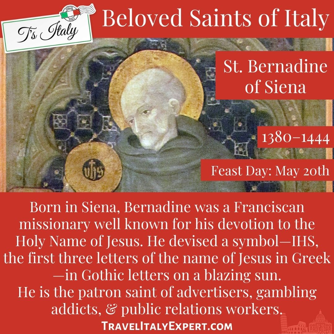 Info on St. Bernadine of Siena