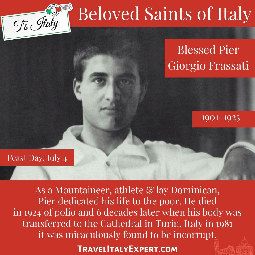 Info on Bl. Pier Giorgio Frassati.
