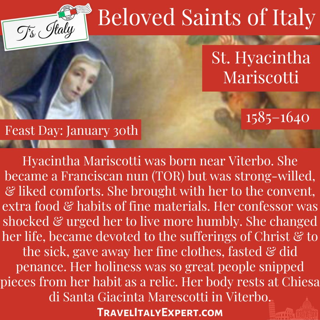 Info on St. Hyacintha Mariscotti