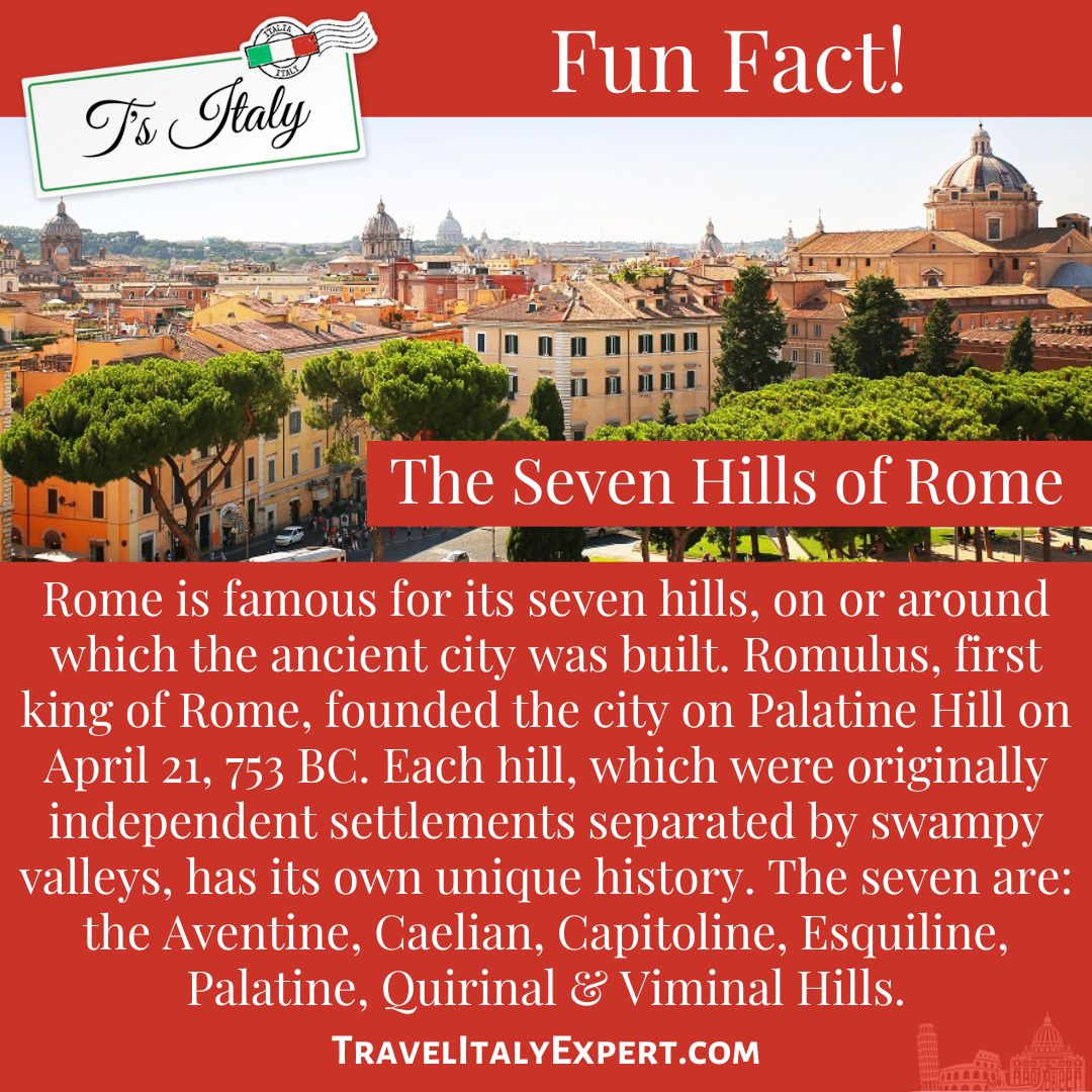7 Hills of Rome Fun Fact