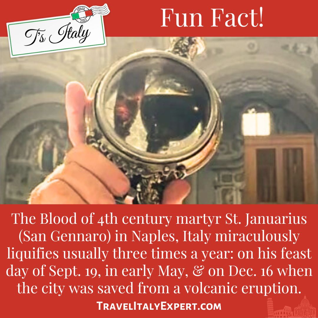 Fun Fact about St. Januarius Blood