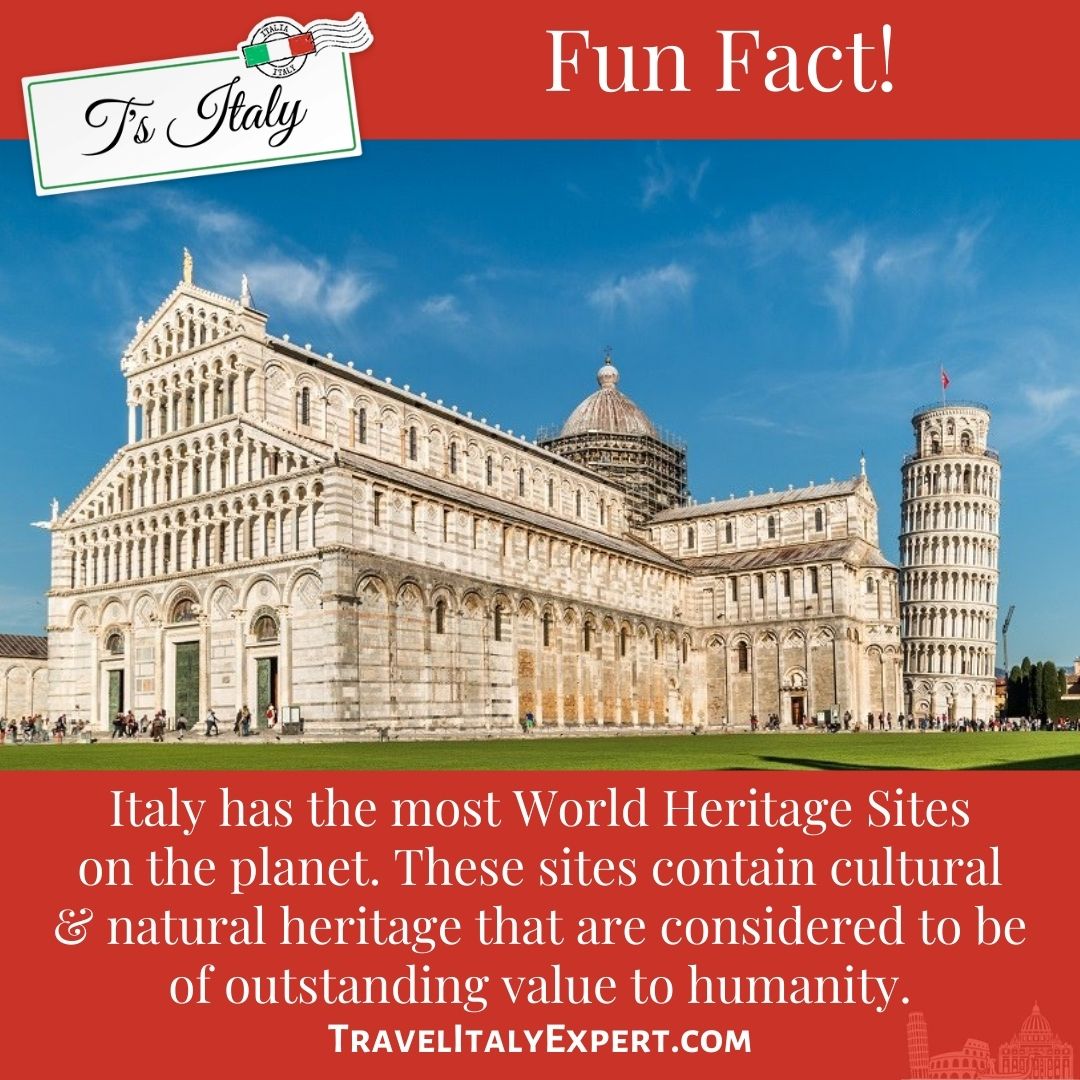 Fun Fact on Italy's World Heritage sites