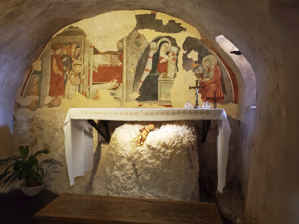 Greccio, Italy. The site of the first Nativity scene created by St. Francis of Assisi.