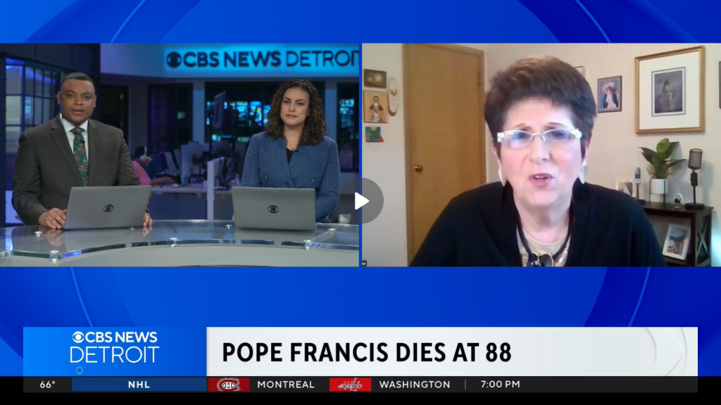 Screenshot of Teresa Tomeo on CBS Detroit