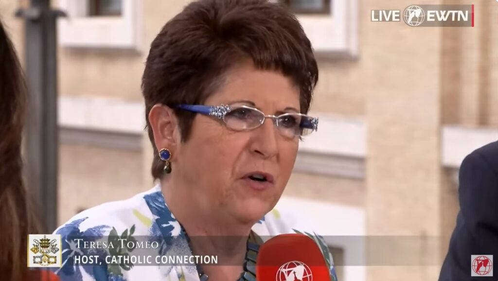 Teresa Tomeo on EWTN covering election of new pope.