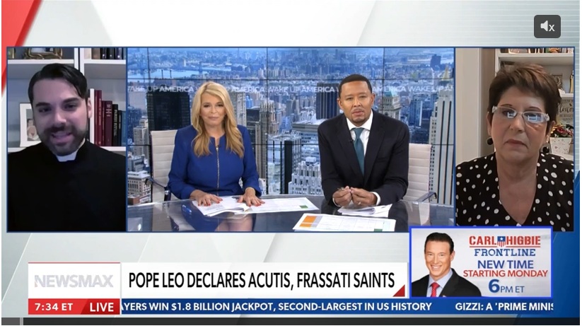 Newsmax segment on canonizations