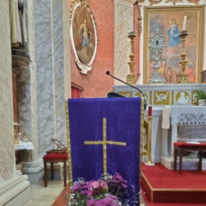 The Ambo of our little church in Umbria.