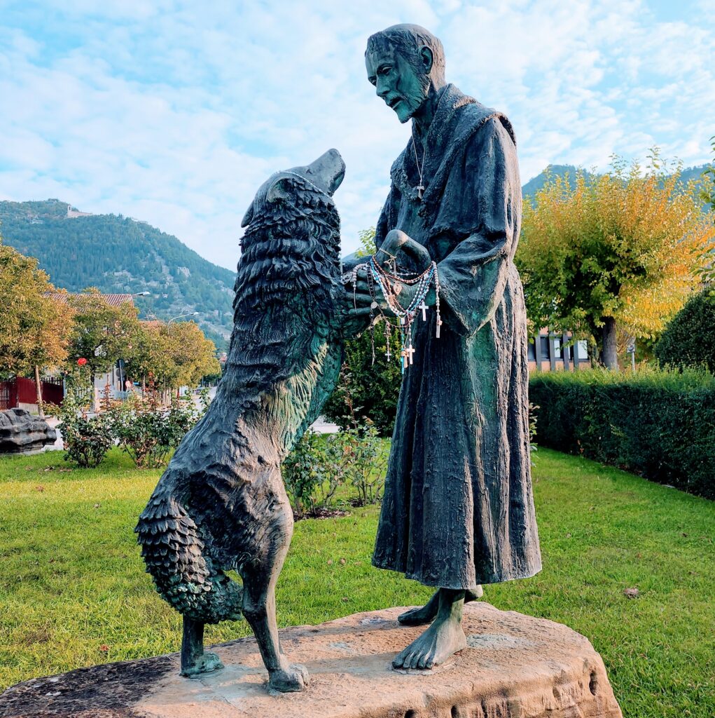 St. Francis and the wolf