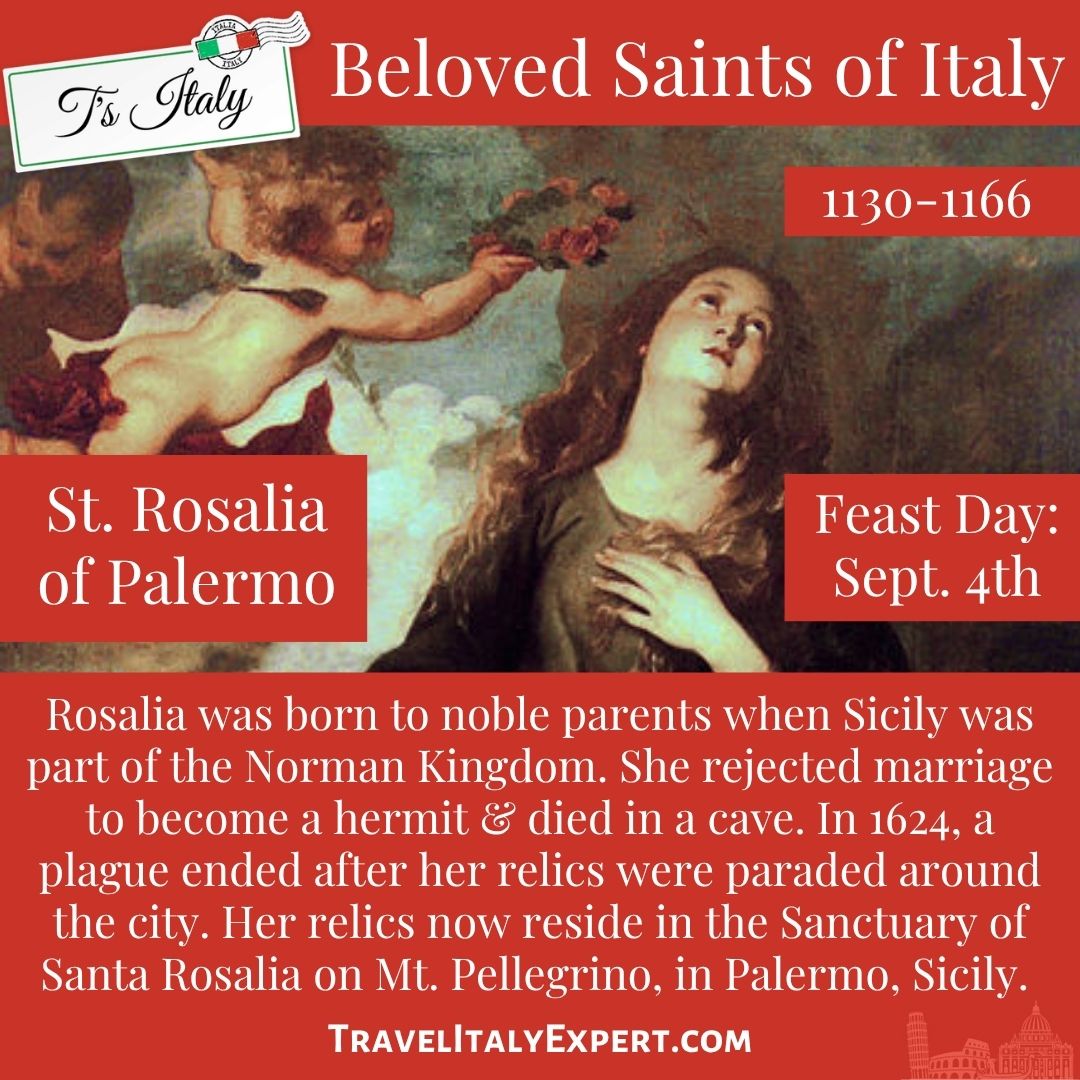 Quick synopsis on St. Rosalia of Palermo.