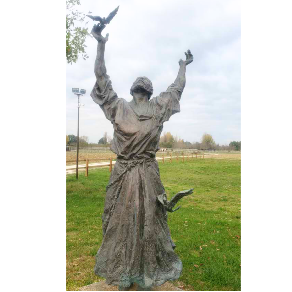 Statue of St. Francis of Assisi and the birds